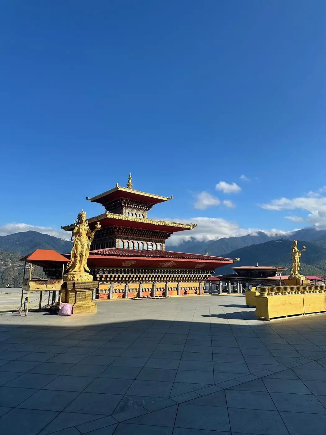 Golden temple at the Buddha Dordenma site, Thimphu