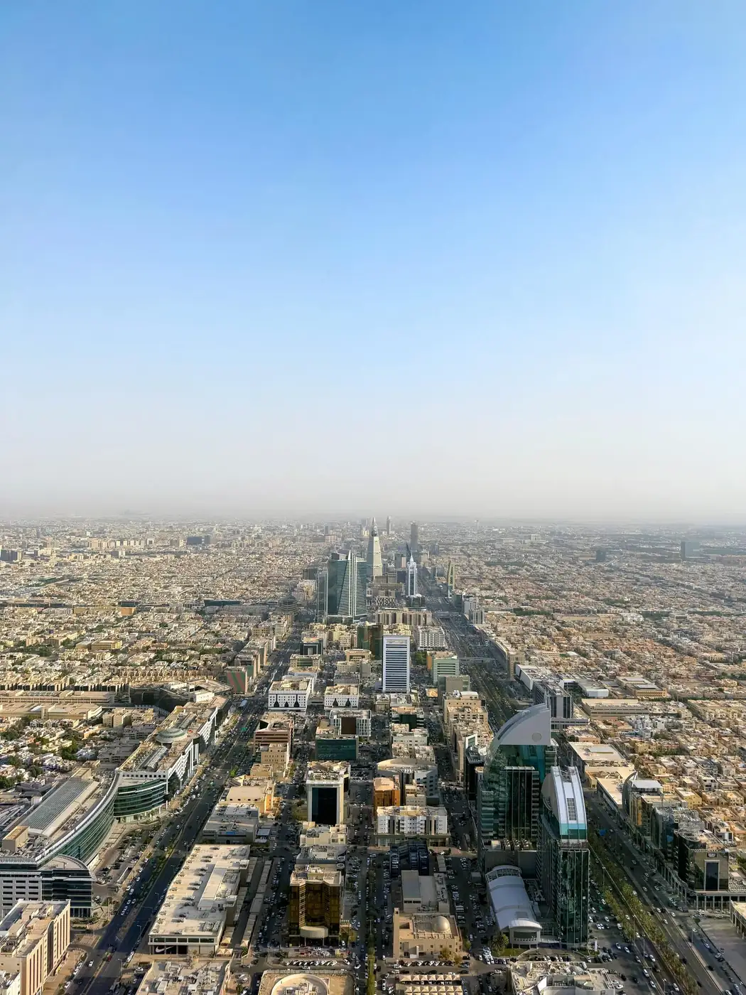 Riyadh skyline at dusk